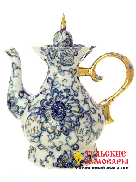 Чайник заварочный ф. Шатровая рис. Поющий сад Императорский фарфоровый завод фото 1 — Samovars.ru
